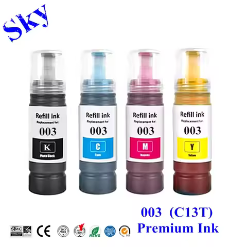 SKY 003 Premium Ink , 003 C13T Compatible Ink For Epson L1110 L1250 L3100 L3150 L3200 L3250 L3550 L3