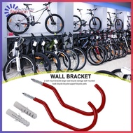 {FA} 2pcs Bicycle Wall Mount Rack Storage Bracket MTB Bike Hanging Hook (Red) *AU ❀