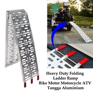 Heavy Duty Folding Ladder Ramp Bike Motor Motorcycle ATV Tangga Aluminium