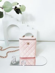 Chanel 荔枝牛 小盒子包 粉色