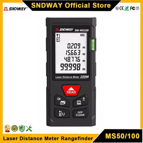 SNDWAY Laser Distance Meter SW MS50 MS70 MS100 Digital Rangefinder Laser Measuring Tool Professional