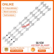แถบ4Pcs LED Backlight Samsung 55UM7300AUE LCD Backlight LGT-Y19-55UM73/75 EAV64692001 Backlight