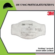 3M 1744C PARTICULATE FILTER P2 WITH NUISANCE LEVEL ORGANIC VAPOR RELIEF