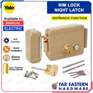 YALE Rim Door Lock Night Latch Electric | Manual Nightlatch Entrance Left | Right Hand