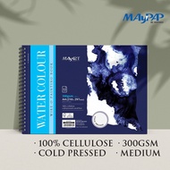 MayArt SC Wire-O Watercolour Book 300gsm 100% Cellulose Cold Pressed A3/A4 Buku Cat Air Wire-O