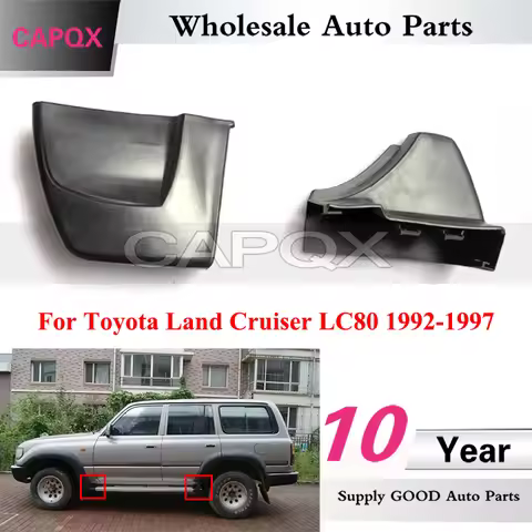 CAPQX 1pc Car Exterior Door Foot Pedal Step Board Protection Trim Cover Cap For Toyota Land Cruiser 