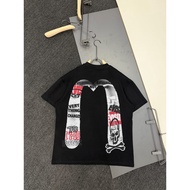 EVISU/God of Fortune 2026 Large Size 6XL Star Round Neck Short-Sleeved T-Shirt Couple Style Men Styl
