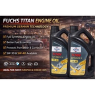 FUCHS TITAN Engine Oil 5L – German Technology | 5W-30 / 5W-40 Full Synthetic