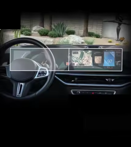 For BMW i3 i4 i5 i7 iX X5 X6 X7 XM iDrive 8 radio gps Navigation Tempered glass and Dashboard Screen