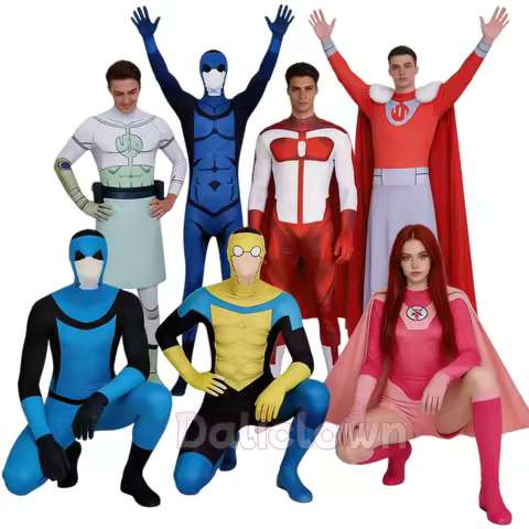 Invincible Viltrumite Mark Grayson Conquest Immortal Atom Eve Omni Man Thragg Cosplay Costume Jumpsu