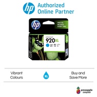 HP 920XL High Yield Cyan Original Ink Cartridge (CD972AE), For 7500A–E910a/7000–E809a/6000–E609a/450