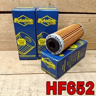 PUTOLINE OIL FILTER HF652 MOTORCROSS KTM 250 EXC-F EXC 250 300 350 450 (13-19) HUSQVARNA FE250 FE350