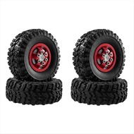 (LTUJH) Red for 1/12 MN82 LC79 MN78 Naughty Dragon Remote Control Car Accessories Metal Upgrade Whee