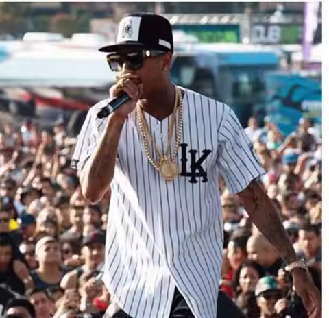 Tyga Hip Hop street baseball Jersey 07 KINGIN Last Kings tyga Baseball Jersey Baseball Jersey printe