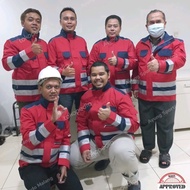 MOXER MOXER SAFETY UNIFORM SEMI YKK REFLECTIVE 3M SCOTHLITE ZIPPER JACKET CAN