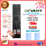 Devant Smart TV Android Remote Devant UHD TV Remote for Devant 43uhd204-75uhd204 43uhd205-75uhd205