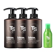 Ts Trillion Ts Caffeine Shampoo 500g X 3 + Premium Ts Shampoo 100g X 1