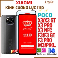 Tempered Glass Xiaomi Poco X3 X3/NFC X3/PRO X3/GT POCO F3 F3/GT PRO POCO M3 M3/PRO - Full Screen HD-