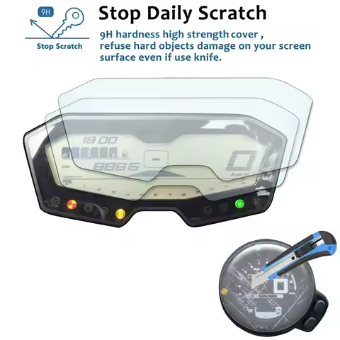 Yamaha MT-07 FZ-07 MT07 Cluster Scratch Protection Film Screen Protector for Yamaha FZ07 MT 07 2013 