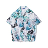 HBUH เสื้อเชิ้ตสงกรานต์ลายดอก hawaii แฟชั่นฤดูร้อน