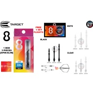 TARGET DARTS 8 SHAFT SLIM [SPIN] FREE 8 FLIGHTS