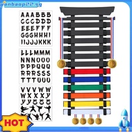 Bamboo Wood Karate Belt Display Rack-12 Belts, Medal Hangers for Taekwondo, Jiu ,BJJ, Martial Arts
