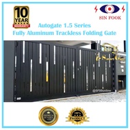 AUTO GATE Full Aluminum Trackless Auto Folding Gate 1.5 Series / 10 YEARS WARRANTY / Whole Malaysia Service全马安装
