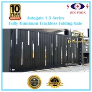 AUTO GATE Full Aluminum Trackless Auto Folding Gate 1.5 Series / 10 YEARS WARRANTY / Whole Malaysia 