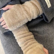 IMPORT FURRY ARM WARMER WINTER AUTUMN ARM WARMER GLOVES