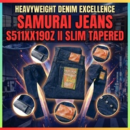 Samurai Jeans S511XX19ozⅡ Slim Tapered 19oz Heavyweight Denim Original Japan Selvedge Men