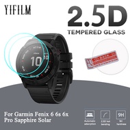 For Garmin Fenix 6 6s 6x Pro Sapphire Solar GPS Watch Screen Protective Film 2.5D Clear Tempered Gla