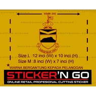STICKER CUSTOM NEGERI SABAH