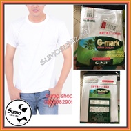 Gmark/gune men's short-sleeved knitted T-shirt without seams, 100% soft, sweat-absorbent cotton. Rea