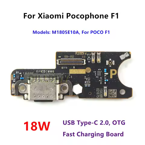 18W USB Type-C Charge Board For Xiaomi Pocophone F1 Connector Flex Cable For POCO F1 Charging Port S