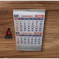 WALL CALENDAR WORK CALENDAR DWIBULAN YEAR 2O26