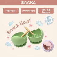 Sooka Bowl Silicone Suction Free Spoon Food Grade BPA Free SK-ECA1091