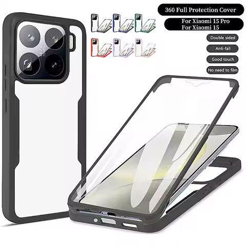 Funda For Xiaomi 15 Pro Case 360 Full Shockproof Clear Screen Protection Phone Cover For Xiaomi Mi15
