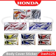 HONDA Dash125 V1 Body Cover Set Coverset Stripe Strike Sticker Dash125Fi Dash 125 Fuel Injection Res