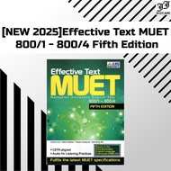 [NEW 2025]Effective Text MUET 800/1 - 800/4 Fifth Edition