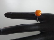 古董老蜜蠟 琥珀 戒指 2.07克 非二代琥珀 天然原礦 蜜蠟 Amber