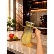 CRISTA HOME 2L HORIZONTAL TEXTURED GLASS VASE (60279)