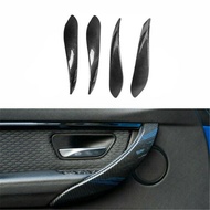 1x Carbon Fiber Look Car Interior Door Handle Trim For BMW 3 Series F30 F32 F80
