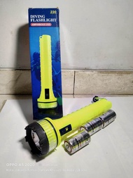 senter selam baterai jumbo A1 220 baterai besar 2 baterai dan 3 baterai LED focus terang tidak redup