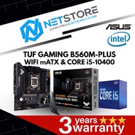 PWP ASUS TUF GAMING B560M-PLUS WIFI & INTEL CORE I5-10400 PROCESSOR