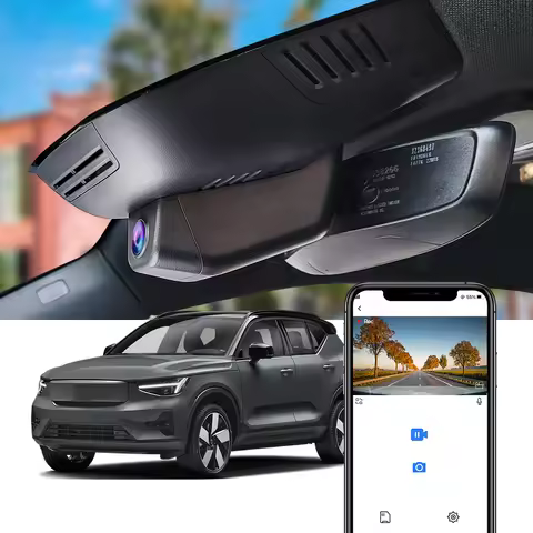 Dashcam for Volvo EX30 2024-2026/ EX40 2024-2025, FITCAMX 4K 2160P Factory Look Car DVR WIFI APP Con