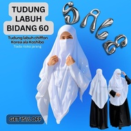 Murah Tudung labuh kosyibo bidang60/B55/B50 tudung uniform tahfiz,sekolah agama