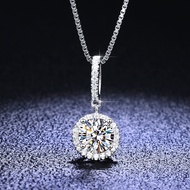 925 Strained Silver Ping For Jewelry Ladies Moissanite Diamond Collar with Twinkle Defining Rock Moissanite