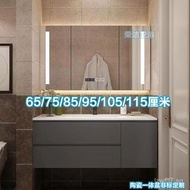 9U65cm75/85/95/105/115CM Non-standard Bathroom Cabinet Washstand Combination Solid Wood Wash Basin C