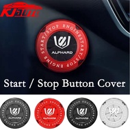 Toyota Alphard Alloy Car Ignition Switch Ring Engine Start Stop Button Cover For Alphard AH10 AH20 AH30 AH40 TRD S GR Sport Interior Accessories