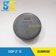 Dop 2" inch PVC Sunrise / Pipe Cap 2" inch D / End Cap 2" in / Plain Pipe Cap